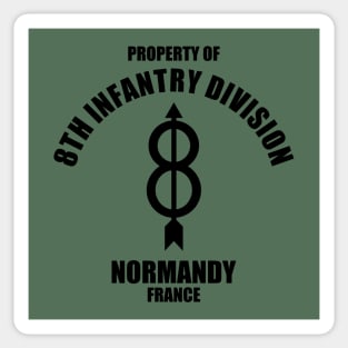 8th Infantry Division - Normandy France Sticker